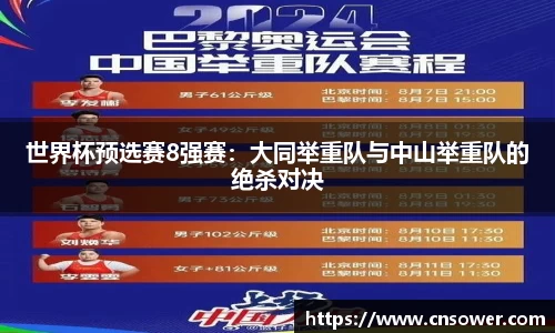 世界杯预选赛8强赛：大同举重队与中山举重队的绝杀对决